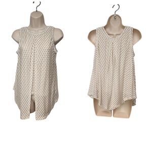 JPR STUDIO Women's Sleeveless Eyelet Lace Yoke Top MP